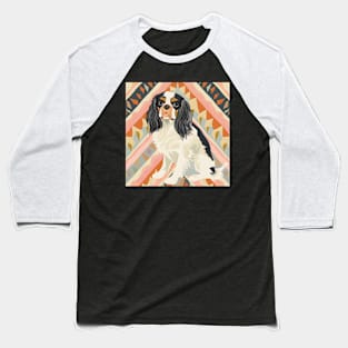 English Springer Spaniel in 70's Baseball T-Shirt